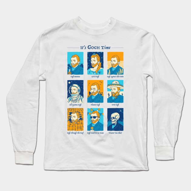 It's Gogh Time Long Sleeve T-Shirt by dumbshirts